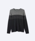 Stripe crew knit